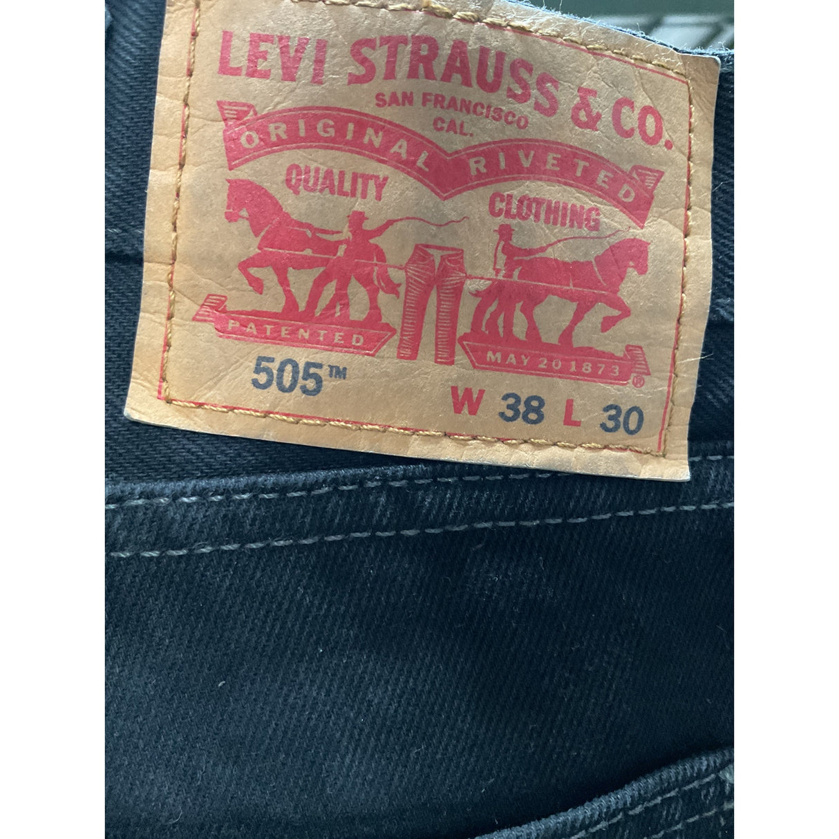 Levi's Black Men's Jeans - 38x30 Ankle