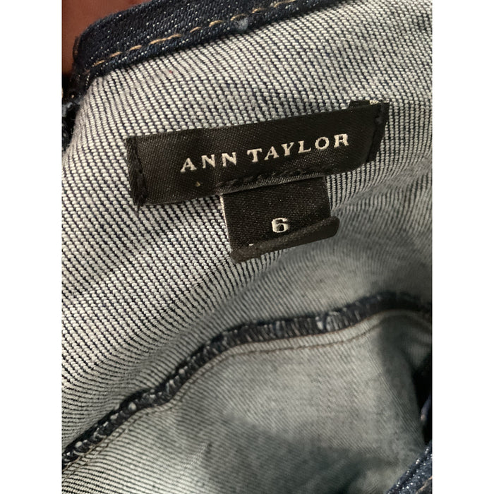 Ann Taylor Blue A-Line Midi Dress