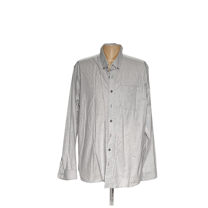 Eddie Bauer Men's Gray Button-Up Shirt 3XL