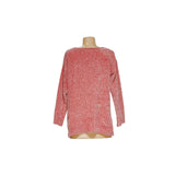 Jones New York Pink Crochet Sweater