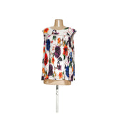 Tahari Floral Chiffon Blouse - Size L