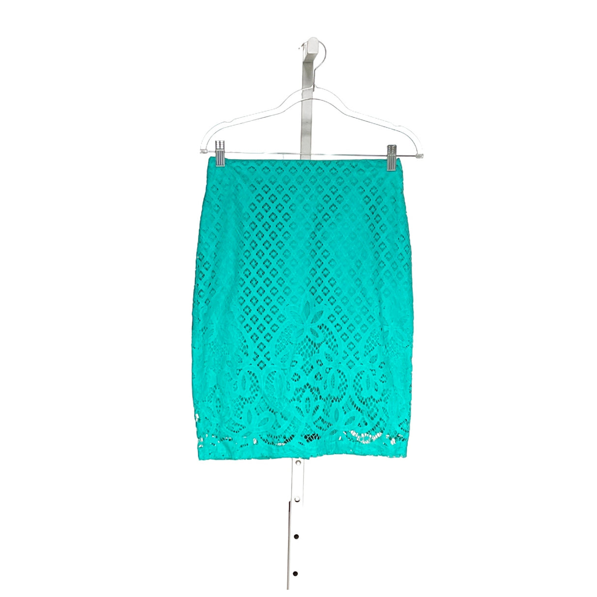 LOFT Green Lace A-Line Skirt - Size 2