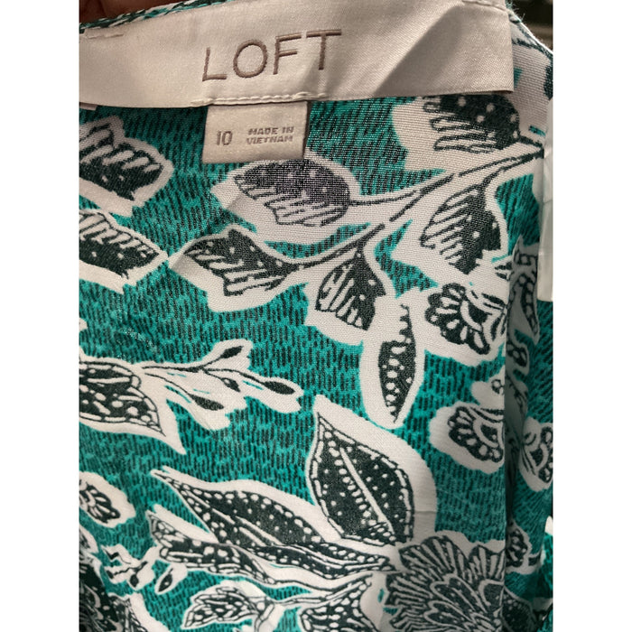 LOFT Multicolor Wrap Dress