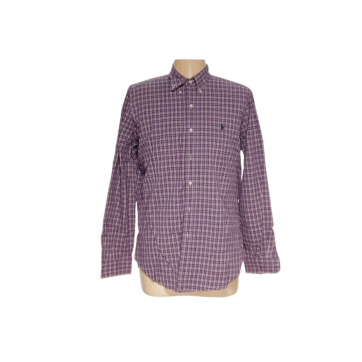 Ralph Lauren Purple Plaid Dress Shirt - Men's L