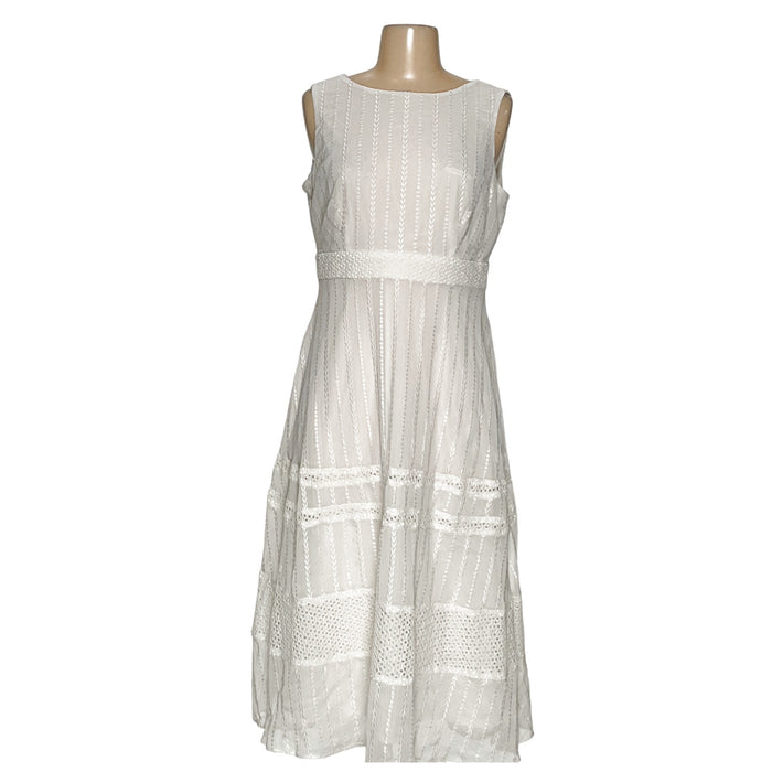 TAYLOR White Shift Dress - Size 6p