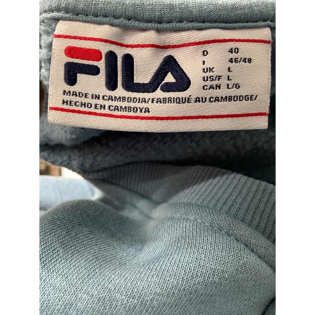 Fila Blue Women's Pullover Sweater - Size L