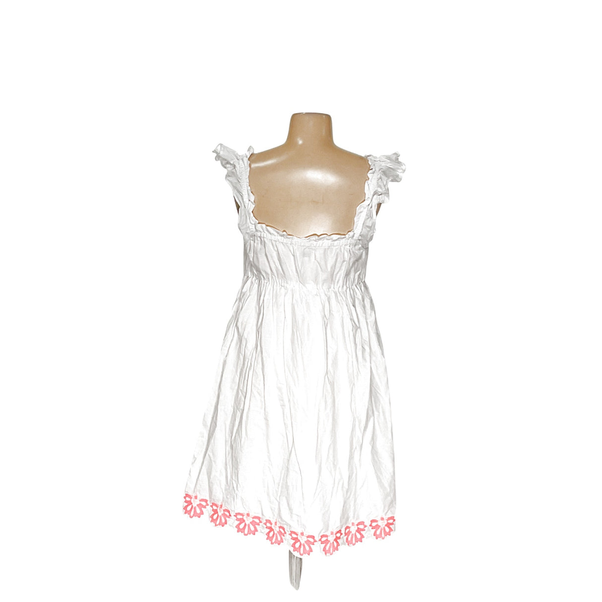 J.Crew White Summer Embroidered Blouson Dress