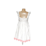 J.Crew White Summer Embroidered Blouson Dress