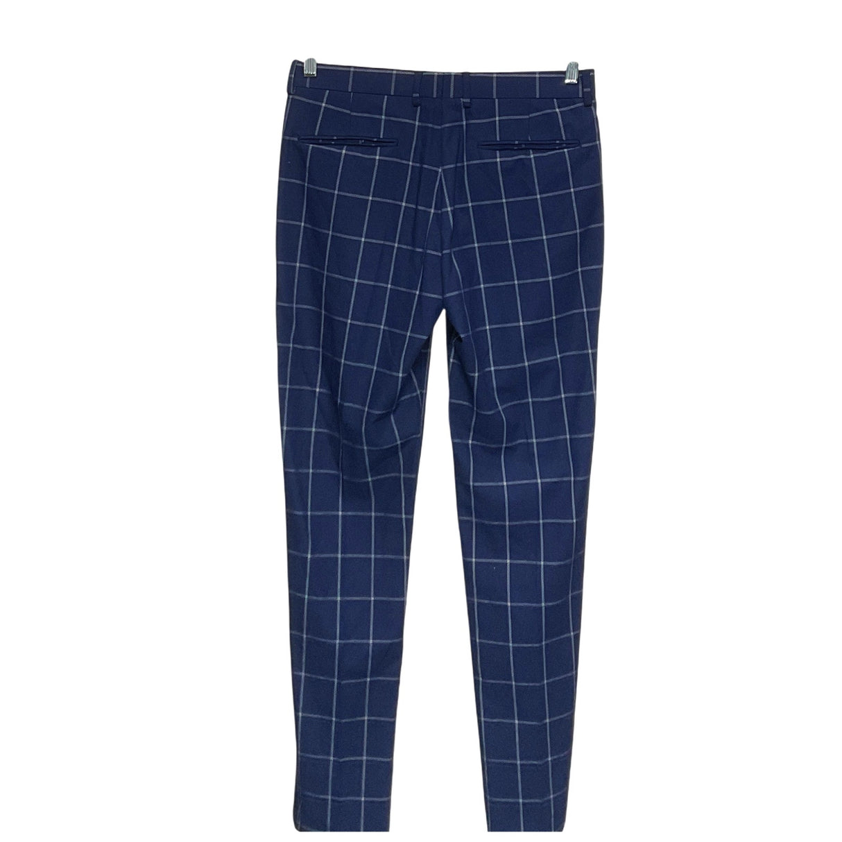 ZARA Men's Blue Plaid Tapered Pants Size 31x34