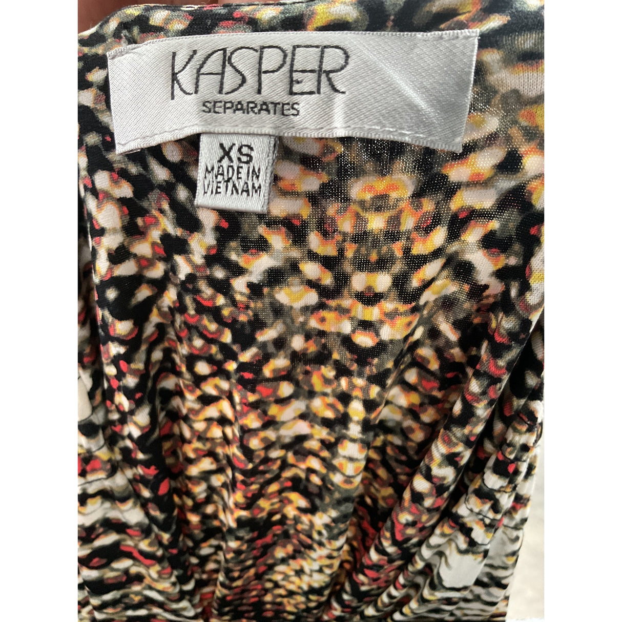 Kasper Multicolor Long Wrap Dress XS