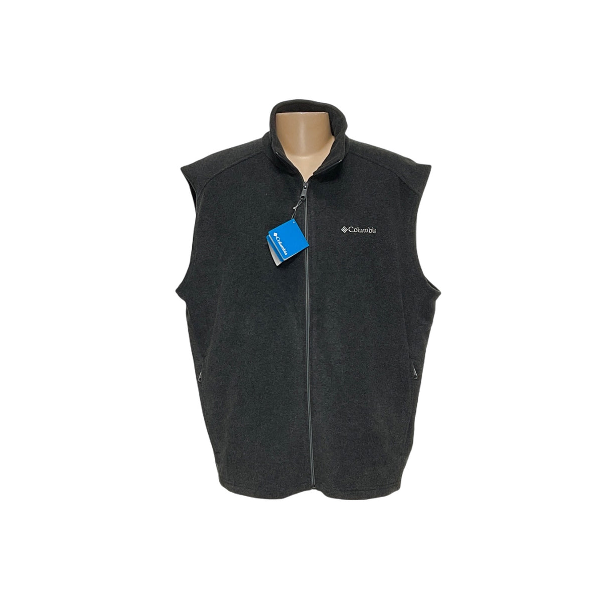 Columbia Gray Vest - Men's XXL - 100% Polyester