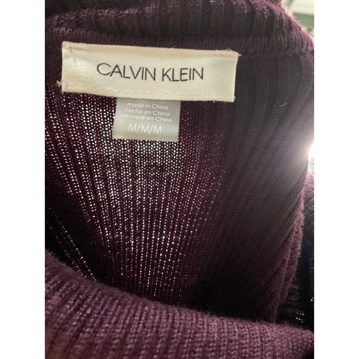 Calvin Klein Purple Sweater Dress