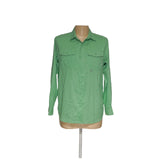 Columbia Men's Green Polyester Button-Up Shirt