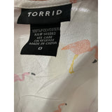 TORRID White Polyester Blouse - Women's Size 0