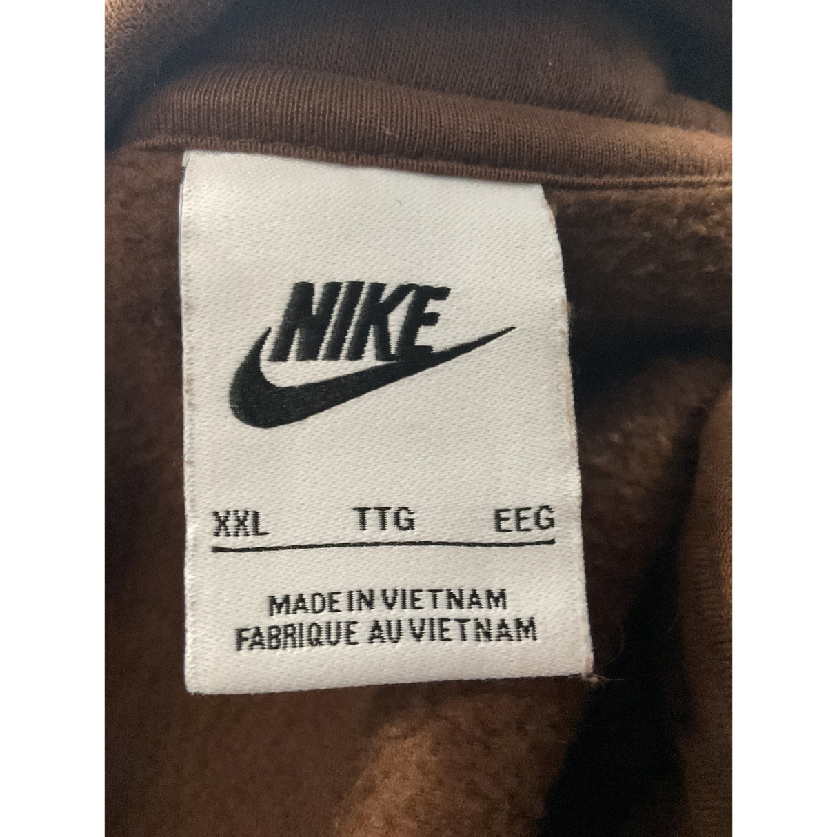 Nike Brown Henley Sweatshirt XXL