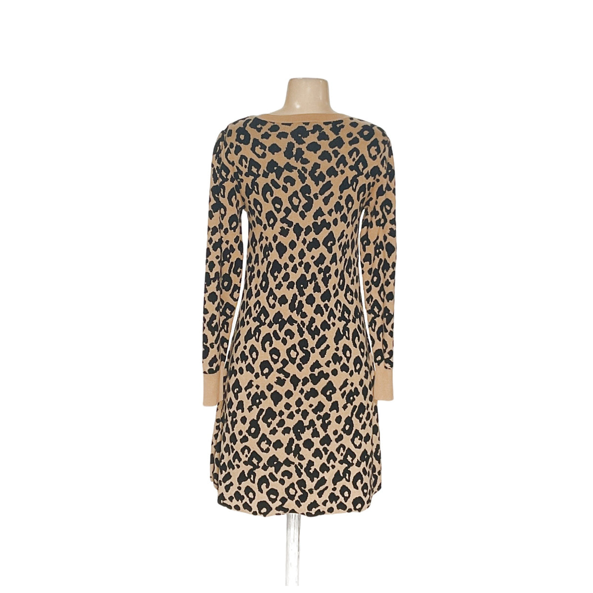 LOFT Multicolor Animal Print Sweater Dress