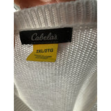 Cabela's White Women's Cotton Pullover Sweater XXL