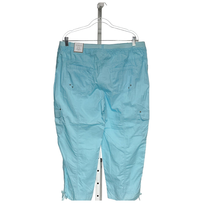 Chico's Blue Cotton Capri Pants