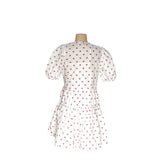 J. Crew White Polka Dot Wrap Dress XS