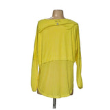 Free People Yellow Lyocell Blouse, Size S