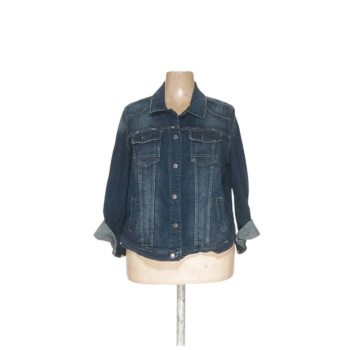 Lane Bryant Blue Cotton Jacket