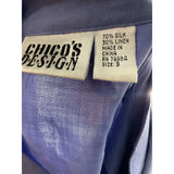 Chico's Purple Silk Button-Up - Size 3