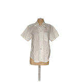 Charter Club White Linen Button-Up Top