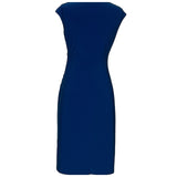 Lauren Ralph Lauren Blue Bodycon Midi Dress, size 4