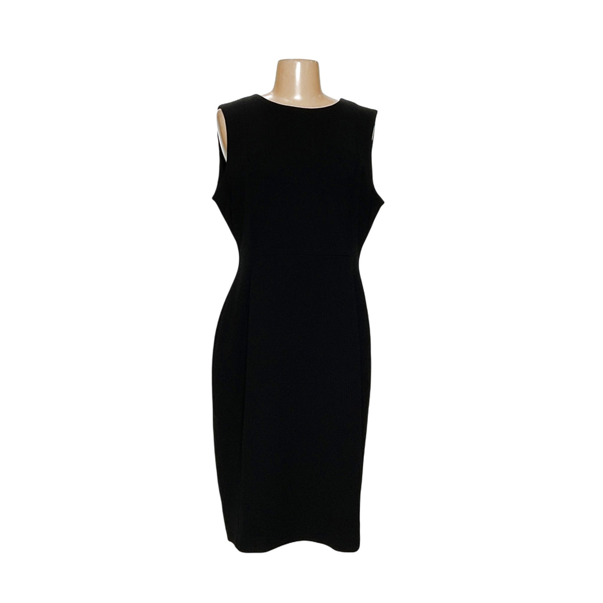 Calvin Klein Black Knee Length Sheath Dress