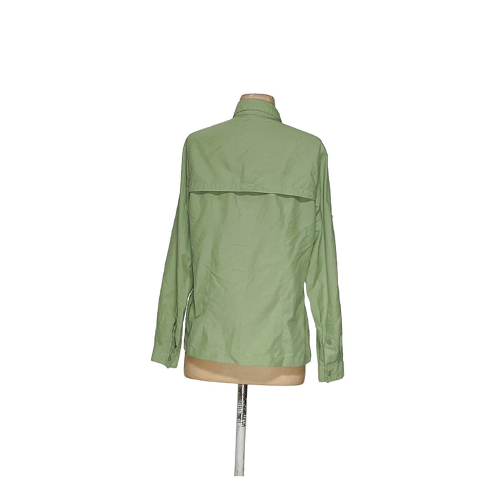 L.L. BEAN Women's Green Button-Up Top