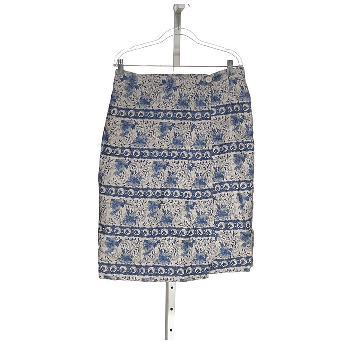 Charter Club Blue Linen A-Line Skirt - Size 16W