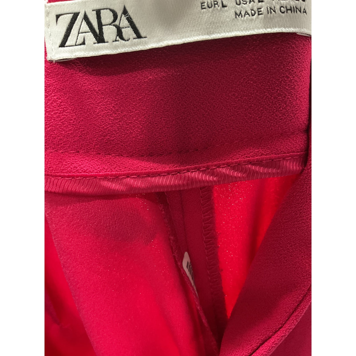 ZARA Pink Cropped Pants - Size L