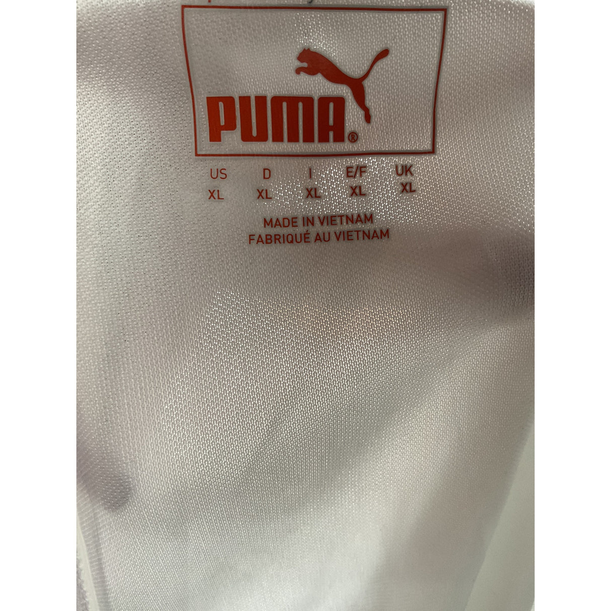 Puma White XL Men's Activewear Shorts