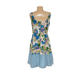 Nine West Blue Floral A-Line Dress - Size 6