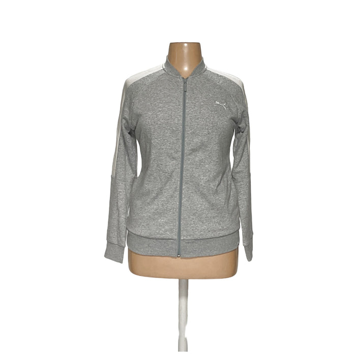 Puma Gray Full Zip Sweater - Women's XL