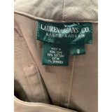 Ralph Lauren Cream Cotton Straight Pants Size 8