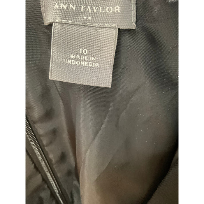 Ann Taylor Black Sheath Dress, Size 10