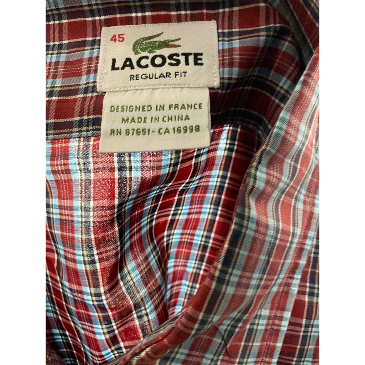 Lacoste Multicolor Men's Button-Up Shirt