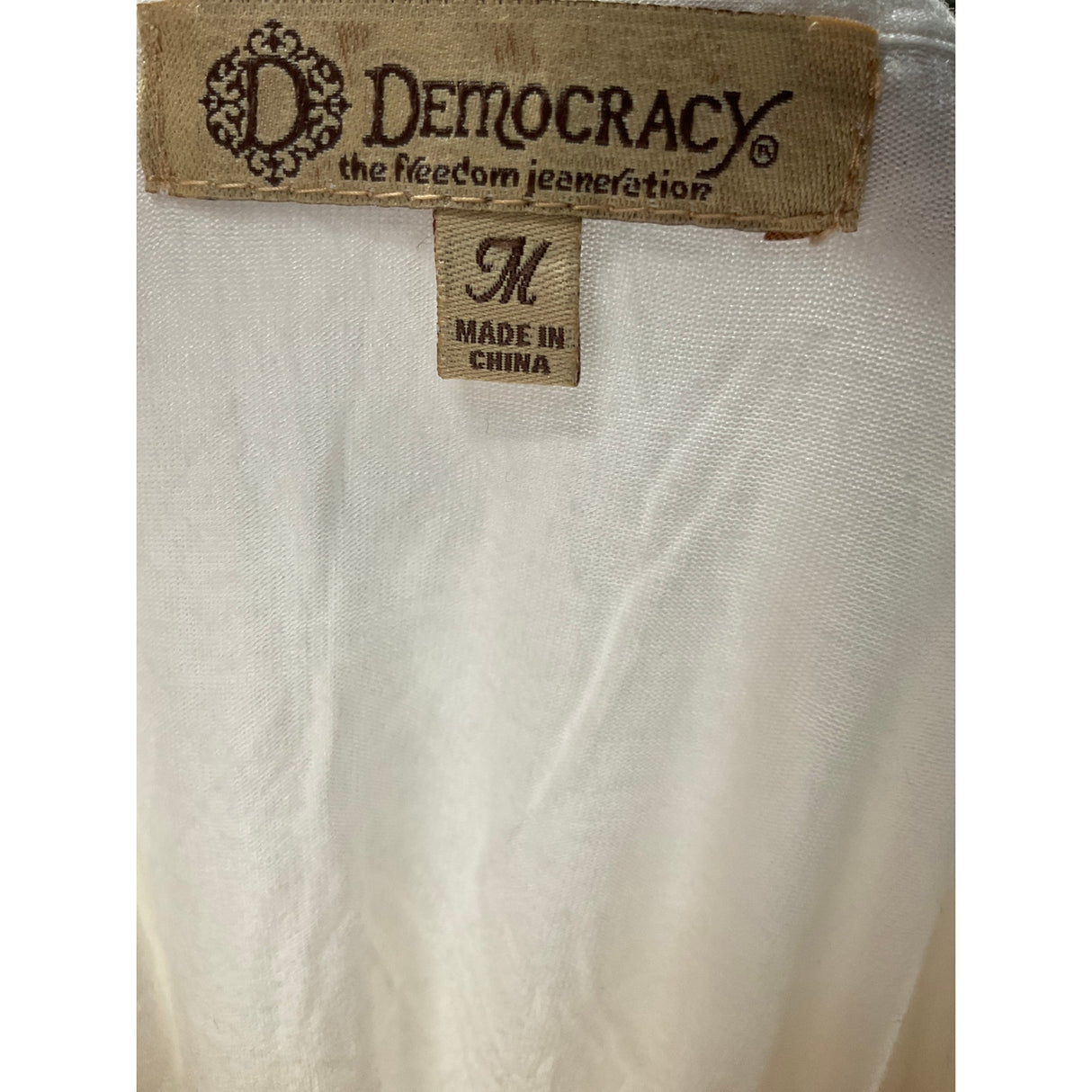 White Democracy Blouse - Women's Size M