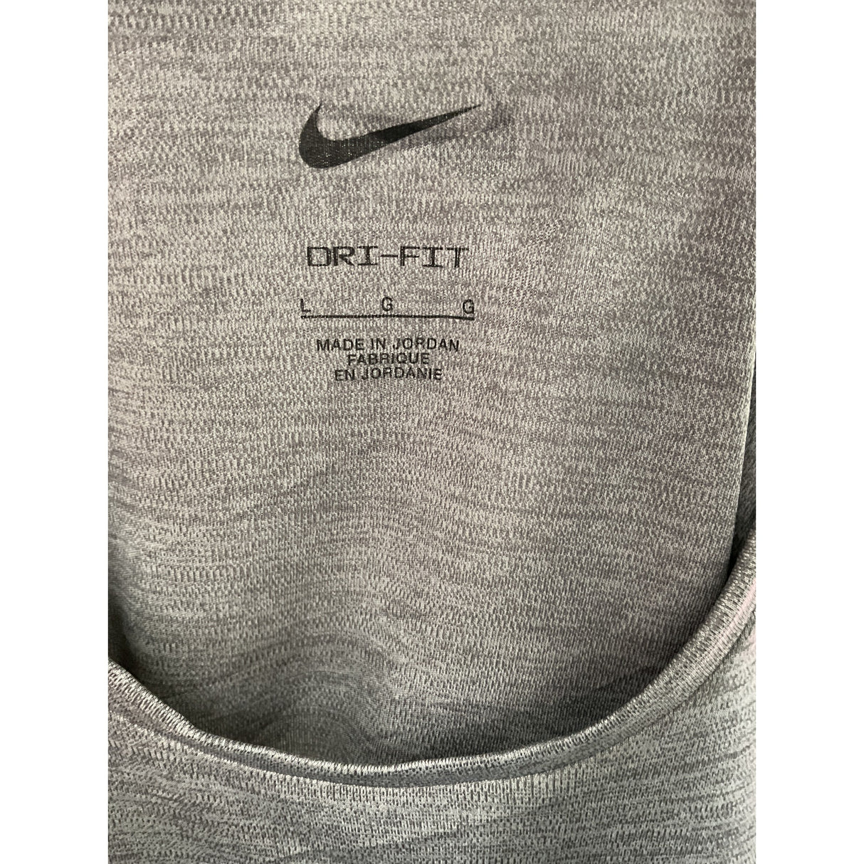 Nike Gray Women's Activewear Top - Size L