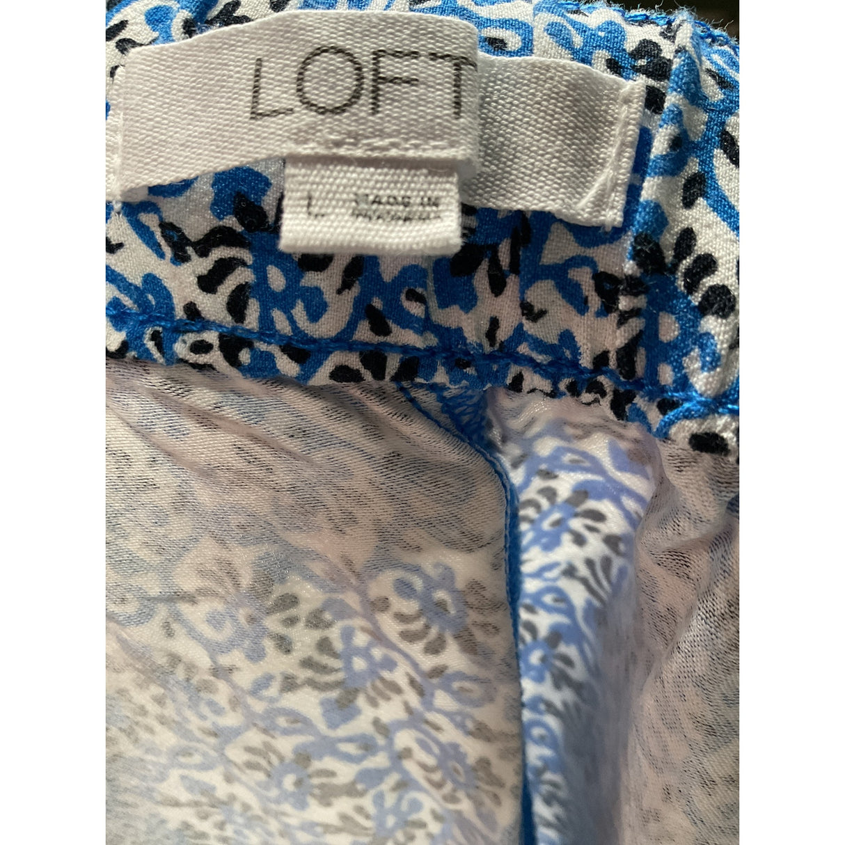 LOFT Women's Blue Ankle Pants