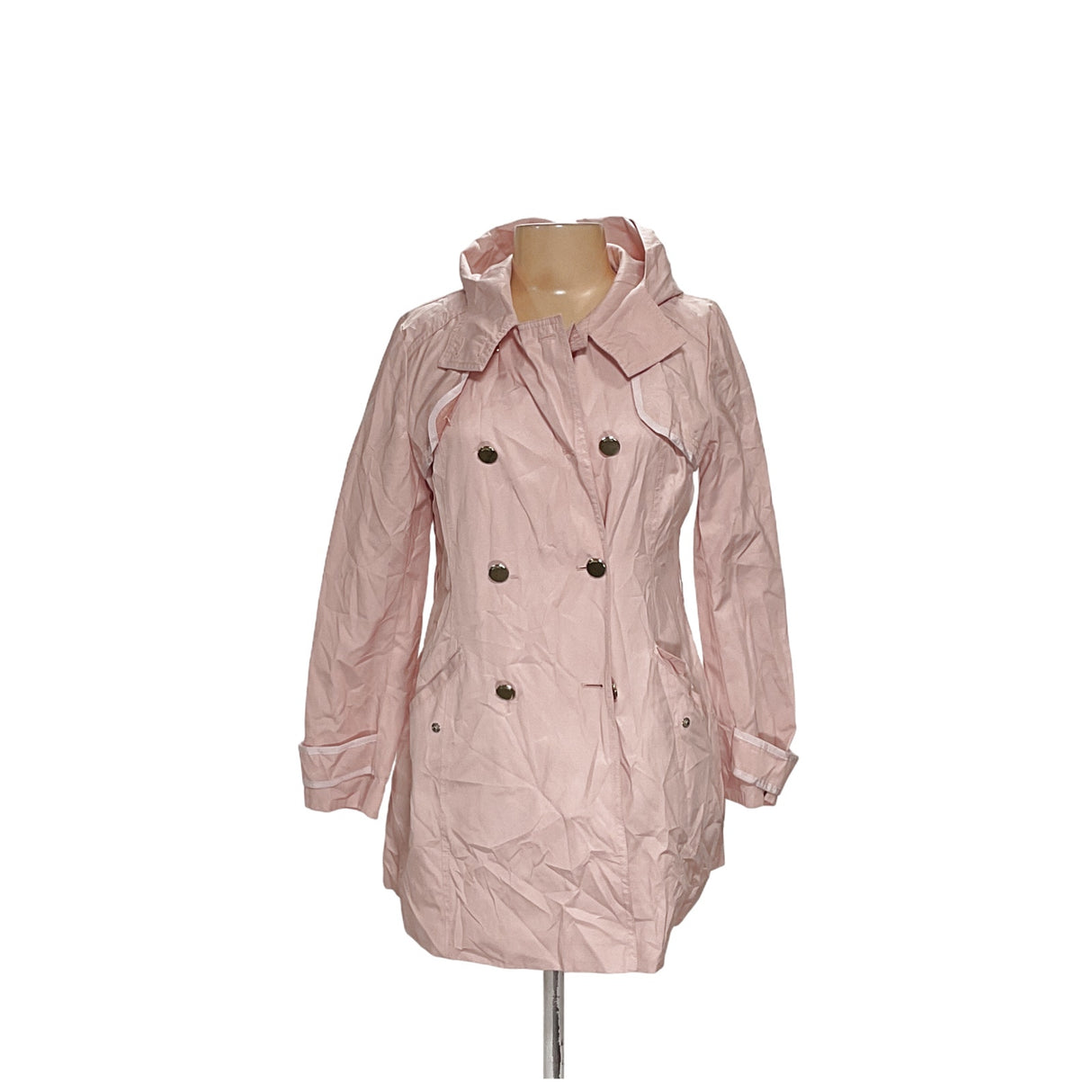 GUESS Pink Trench Coat - Women's L