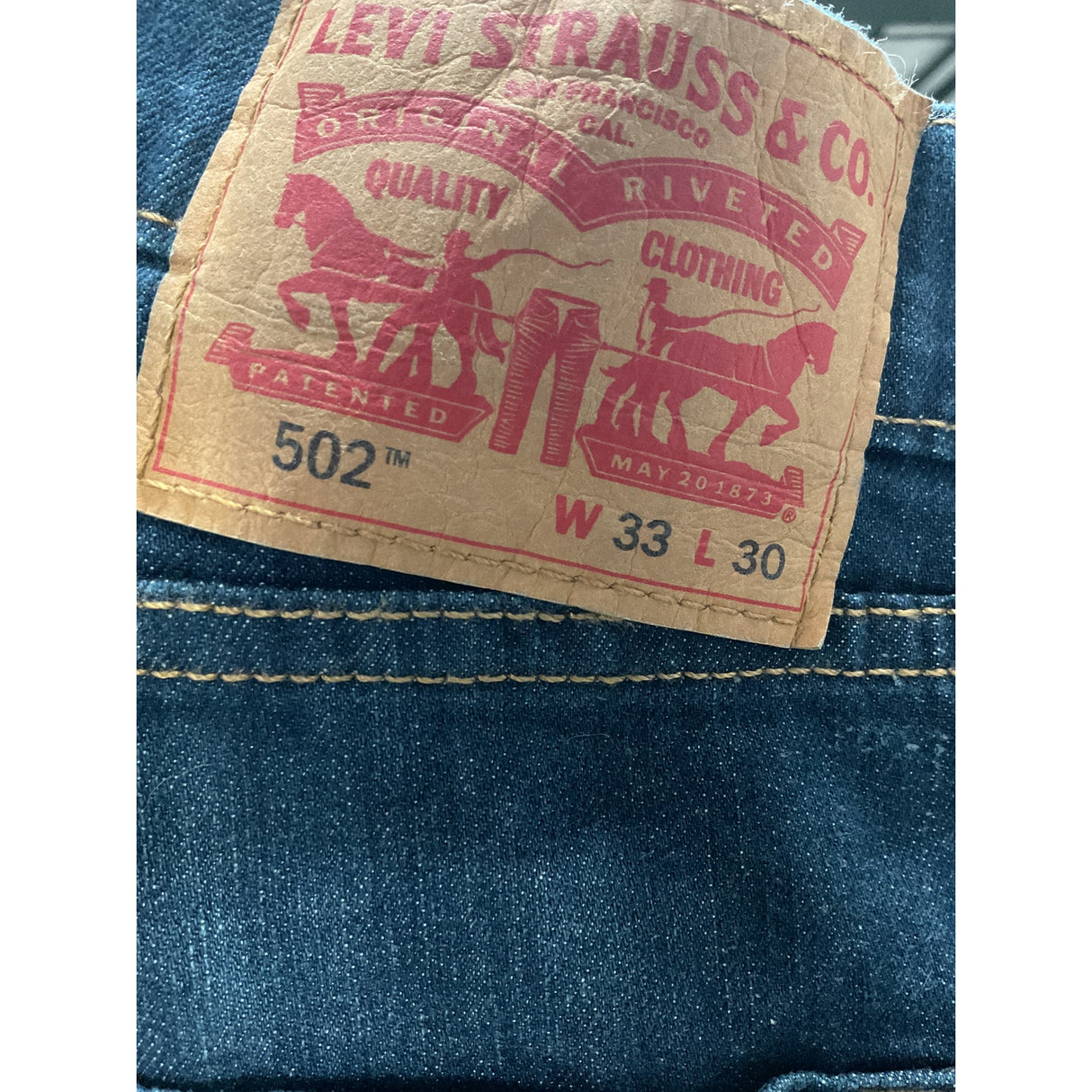 Levi's Men's Blue Straight Jeans 33x30