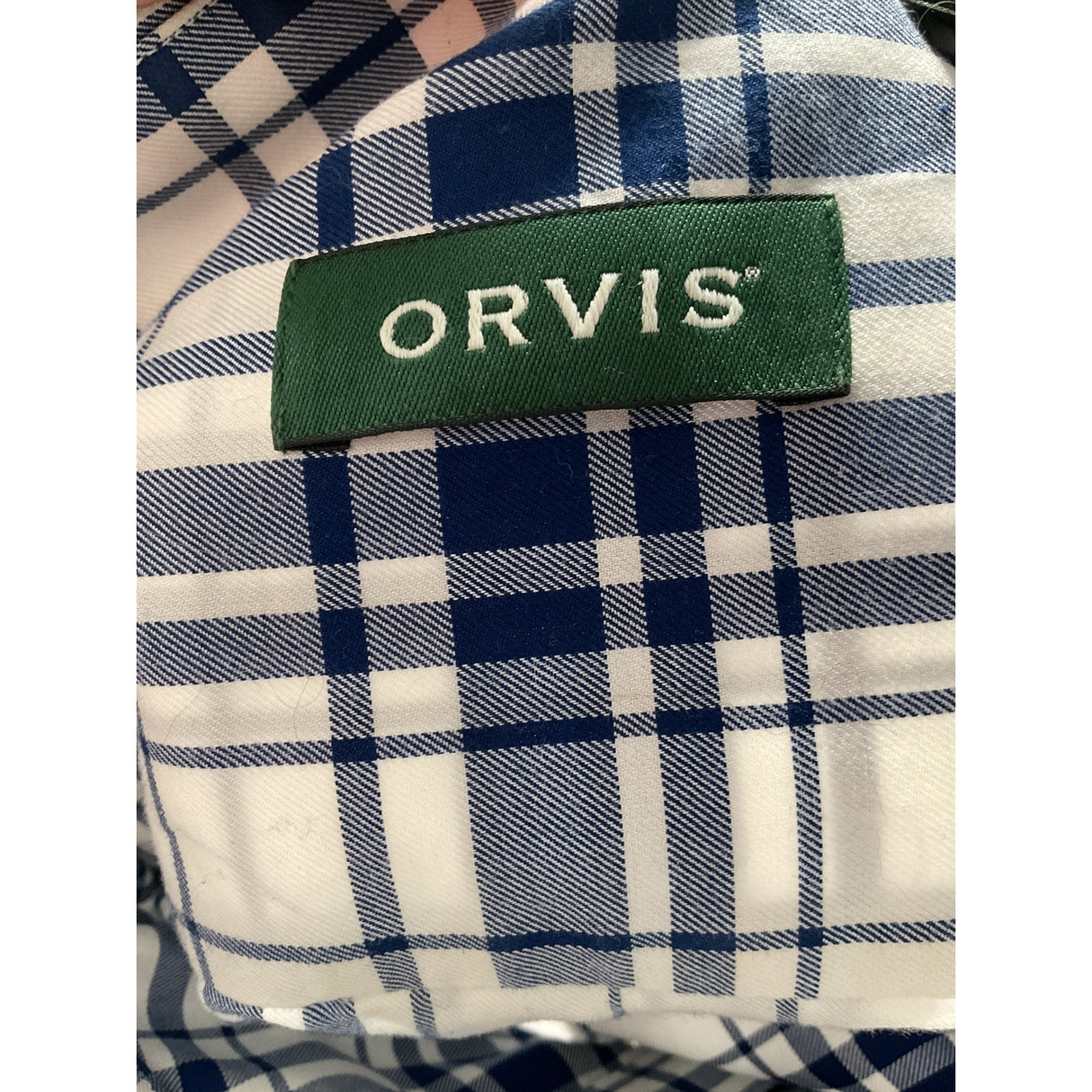 Orvis Men's Multicolor Dress Shirt, L, 100% Cotton