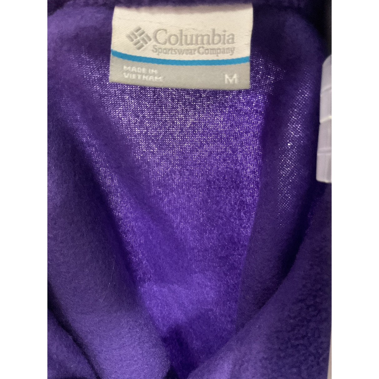 Columbia Women's Full Zip Purple Sweater Size M