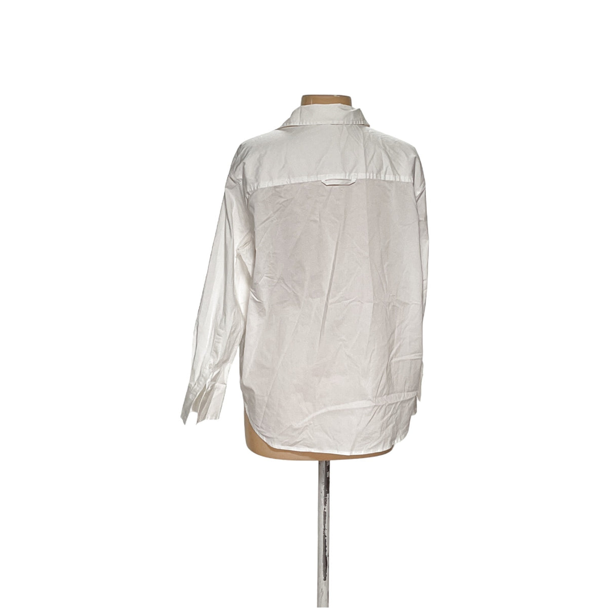 Tahari White Button-Up Top Medium