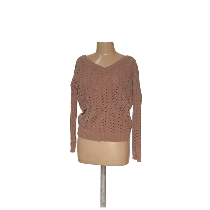 Jessica Simpson Brown Pullover Sweater - Women's Size L