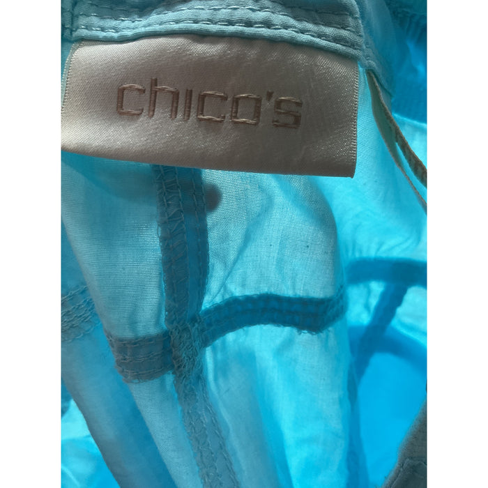 Chico's Blue Cotton Capri Pants