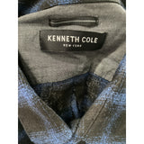 Kenneth Cole Blue Plaid Flannel Shirt