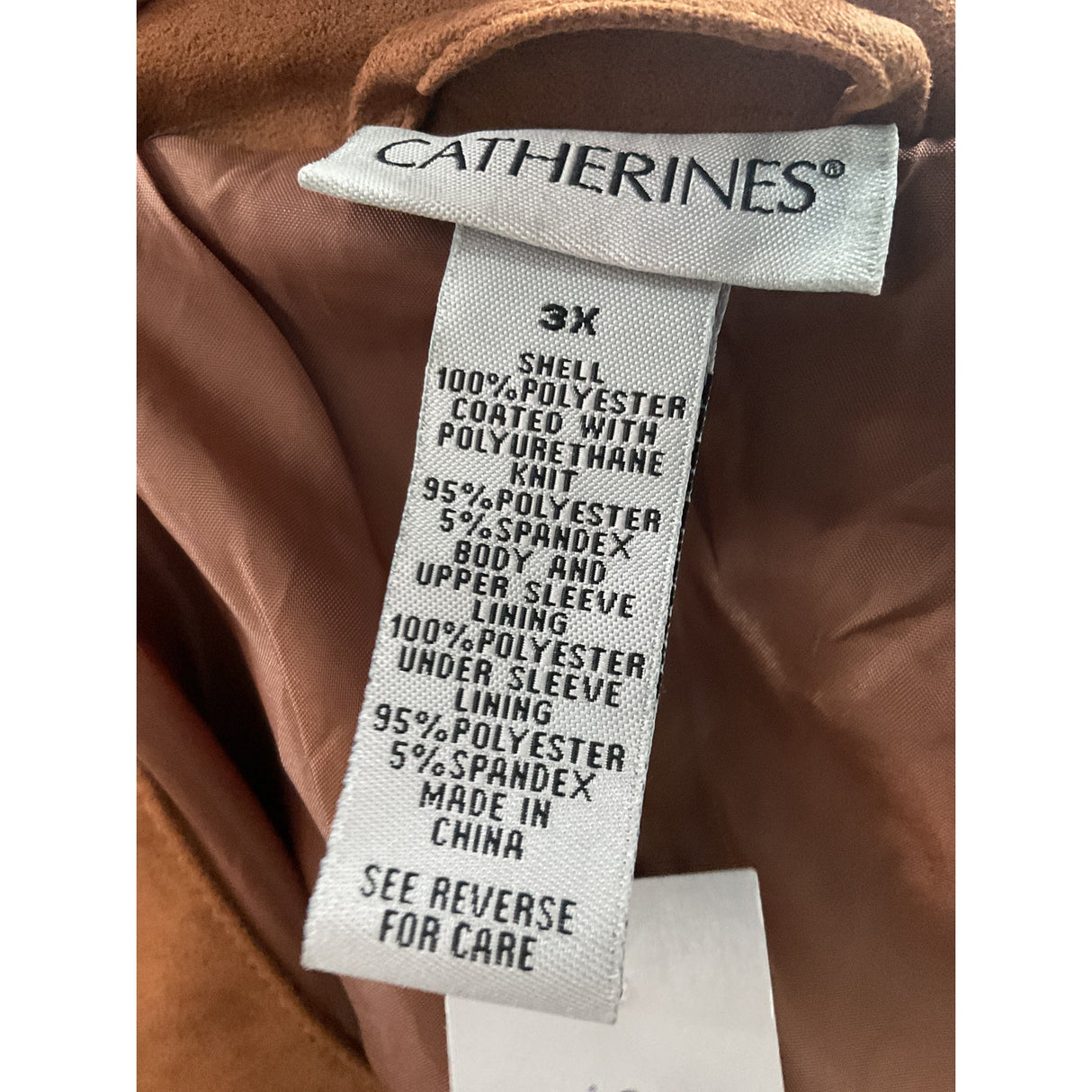 Catherines Brown Basic Jacket - Size 3X